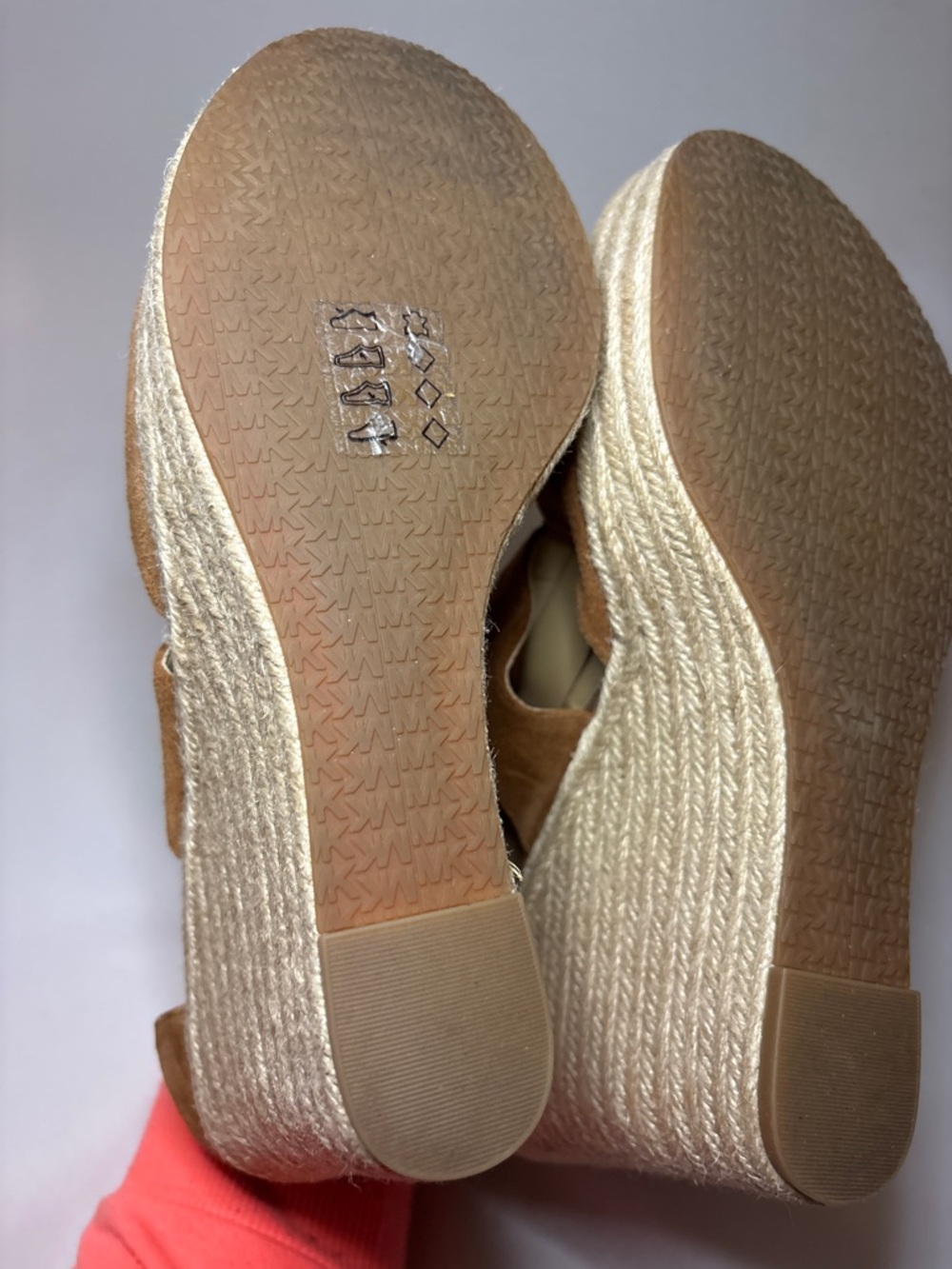 MICHAEL Michael Kors Damita Tan Suede Espadrille with Front Zip Size 11 - Picture 7 of 12